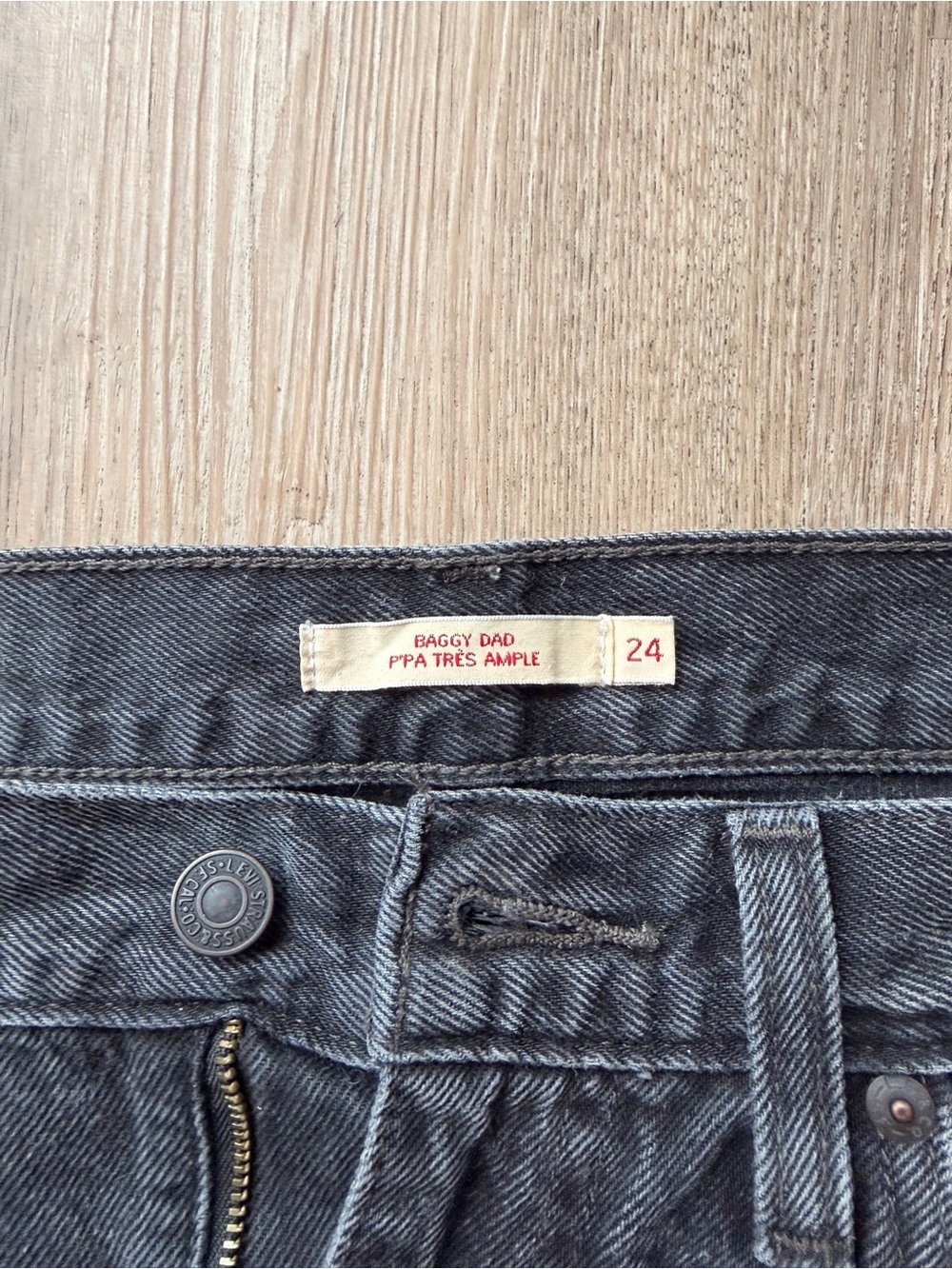 Levi's Women's Baggy Dad Jeans - Charcoal Black Wash